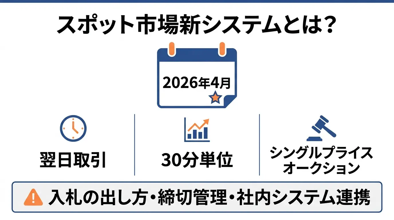 スポット市場新システムとは？