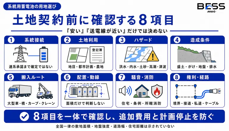 土地契約前に確認する8項目　『安い』『送電線が近い』だけでは決めない